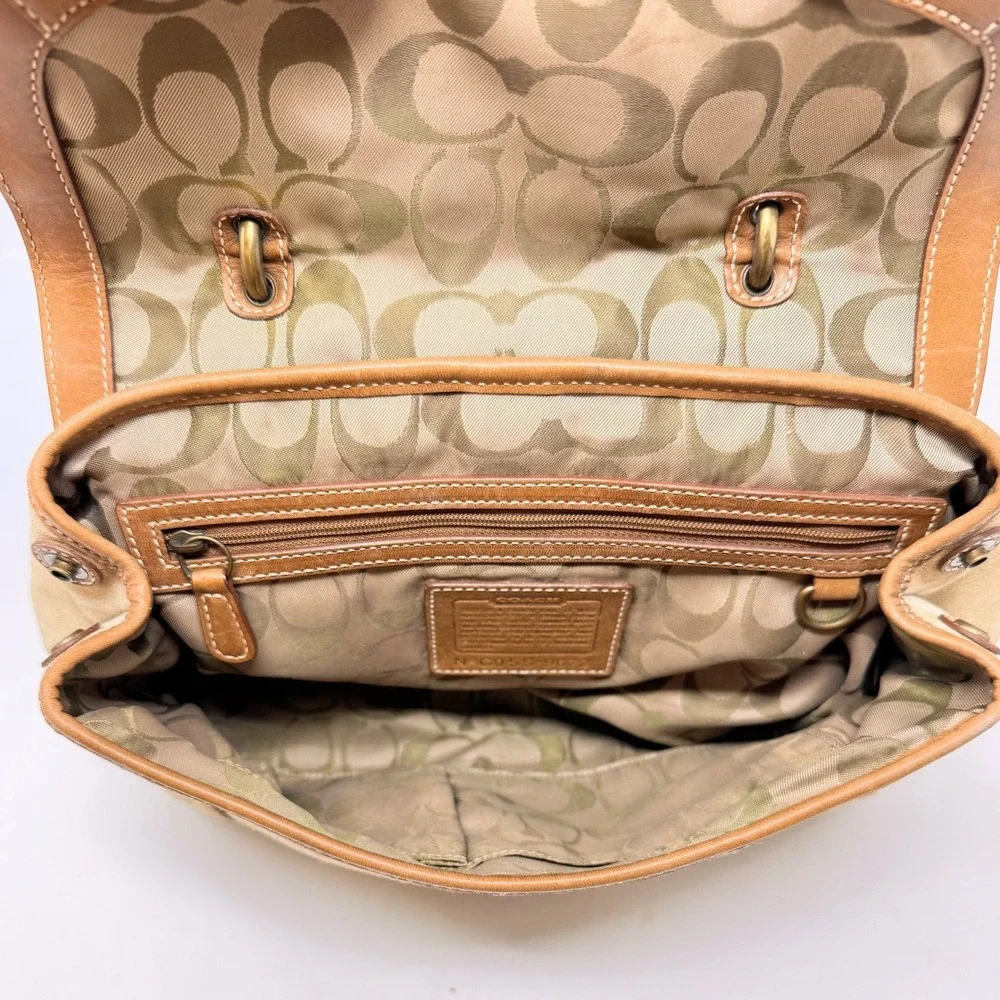 Coach Soho Top Handle Satchel Tan Suede Limited Edition 2005 Vintage 9672‎